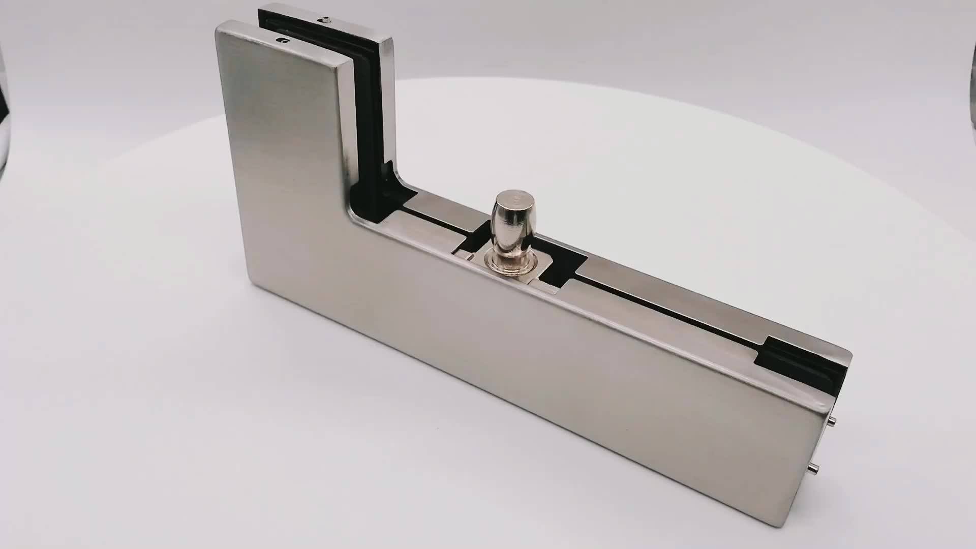 China Supplier L Shape Glass Clamp Frameless For Swing Glass