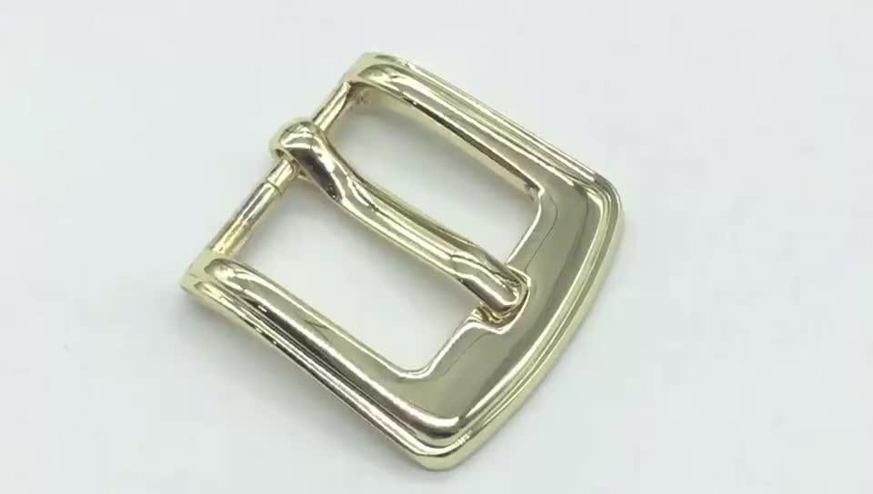 Antique Silver Polish Brass Buckle 35mm Solid Brass Belt Pin Buckle