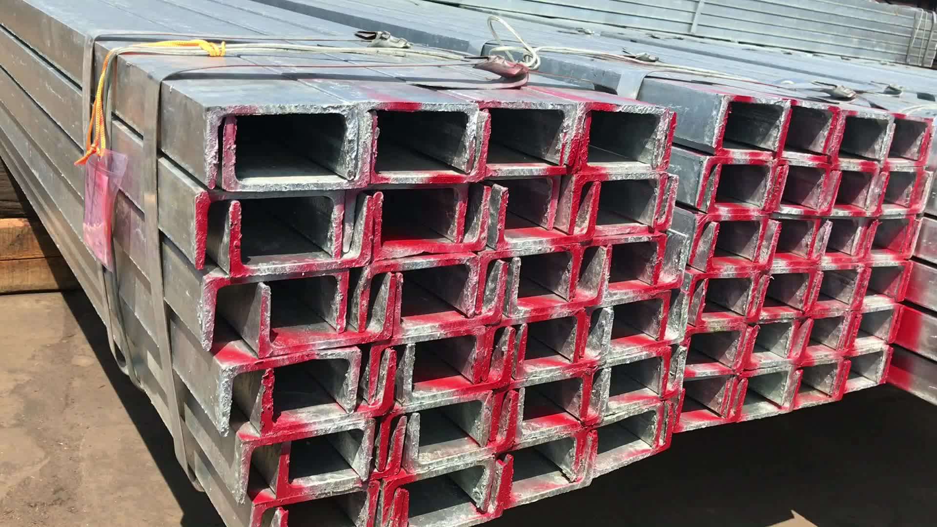 80x40x2.5mm Galvanized Stainless Steel C Type Channel U Channel Sizes