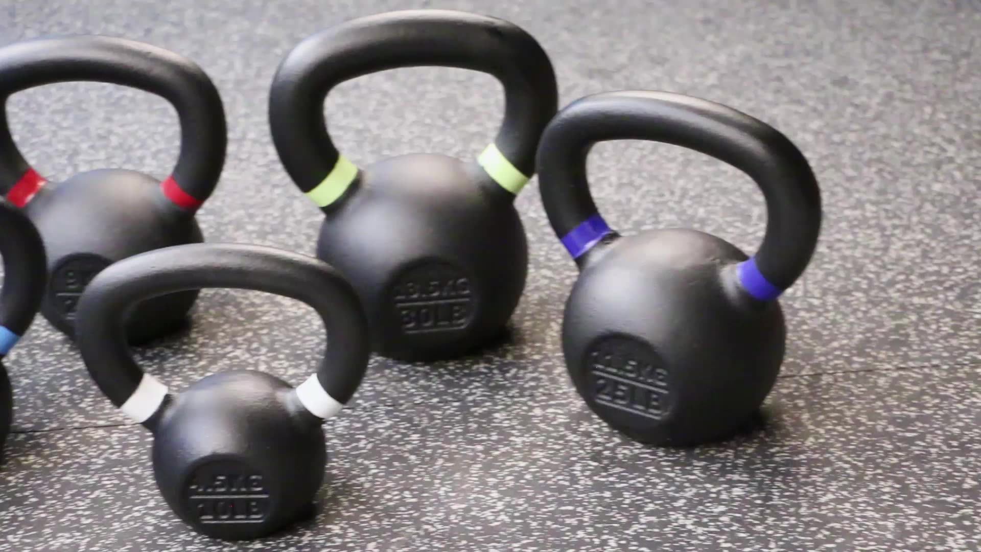 OKPRO Gravity Black Cast Iron Powder Coated Kettlebell, View Cast Iron
