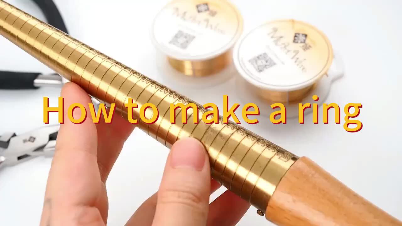 High Quality Brass Ring Size Measuring Stick HK Size Wooden Handle