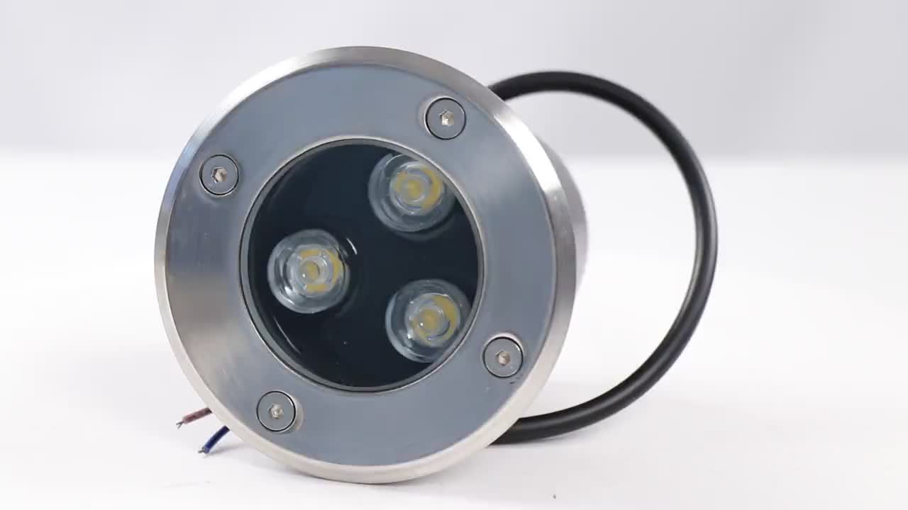 3w Outdoor Inground Spotlight Waterproof Ip65 Led Recessed Concrete