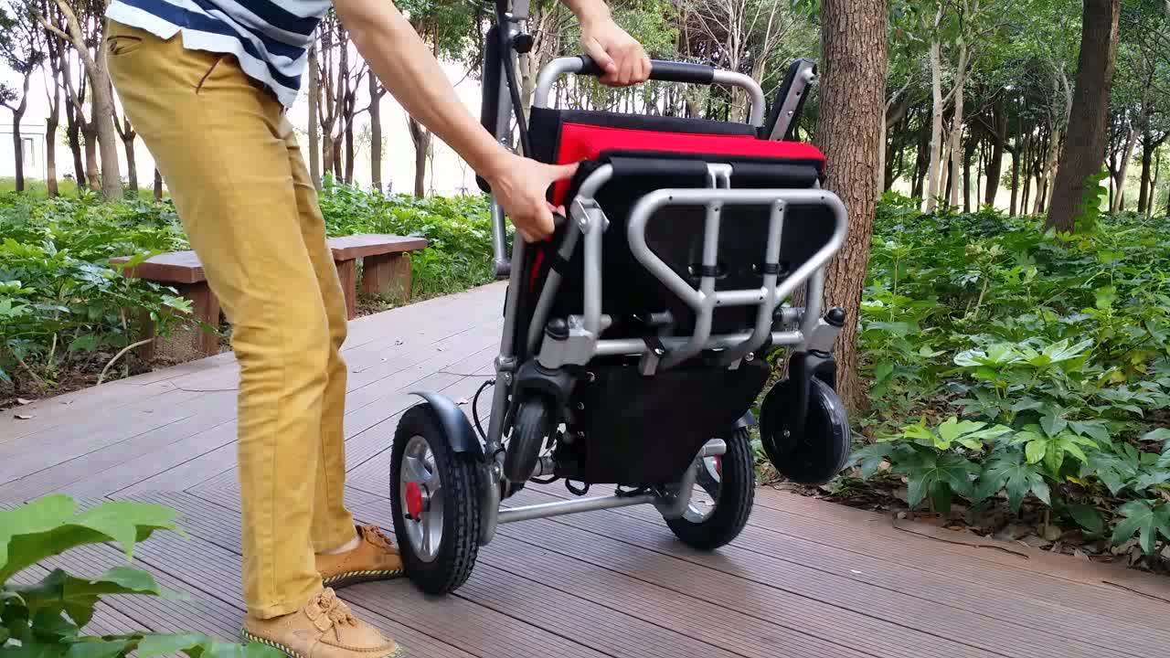 Flipup Armrest And Folded Footrest Disabled Electric Wheelchair