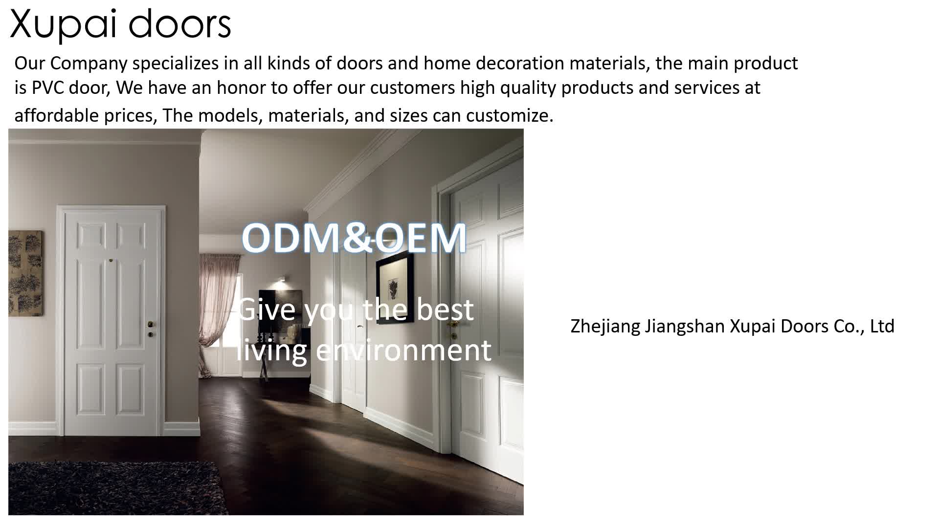 Blossom Cheer Brand Pvc Bathroom Interior French Flush Doors Size Custom For Toilet View Interior French Doors Xupai Product Details From Zhejiang