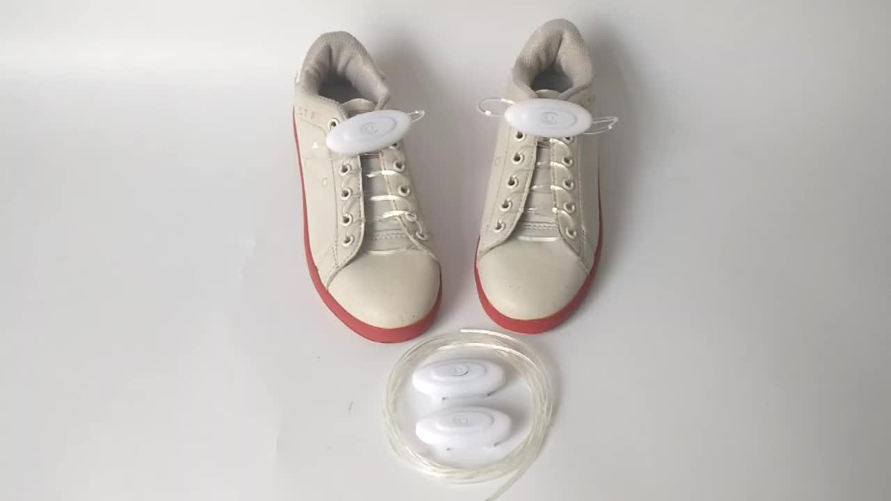 Hot Sale Led Luminous Shoelace Shoe Lace For Led Shoe Tie Night Cycling