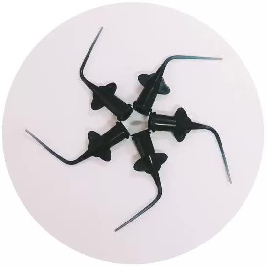 Disposable Long Curved Dental Needle Capillary Tips Buy Plastic