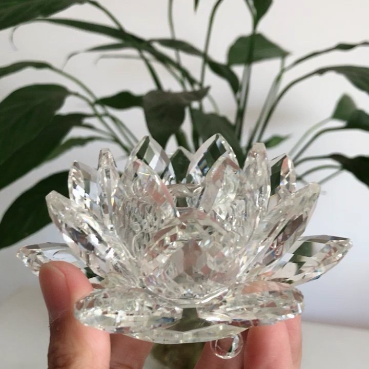 Church Candle Holder Cheap Clear Crystal Tealight Holder Crystal Lotus