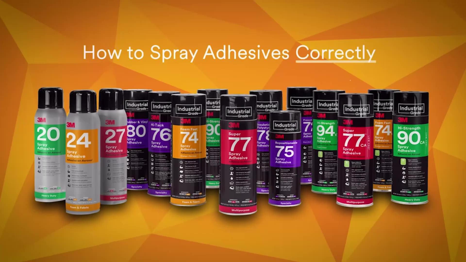 Spray Adhesive 3m Histrength 90 Super 77 Hitack 76 Multi Purpose 27