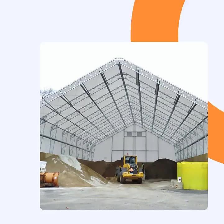 Steel Truss Garage Tent Storage System Turned Into House Metal