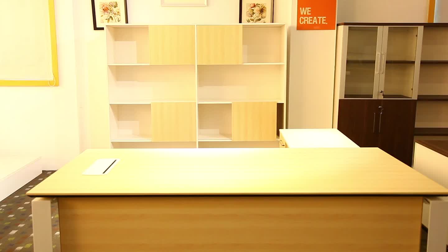 Cheap But High Quality Melamine L Shaped Executive Office Desk Wooden