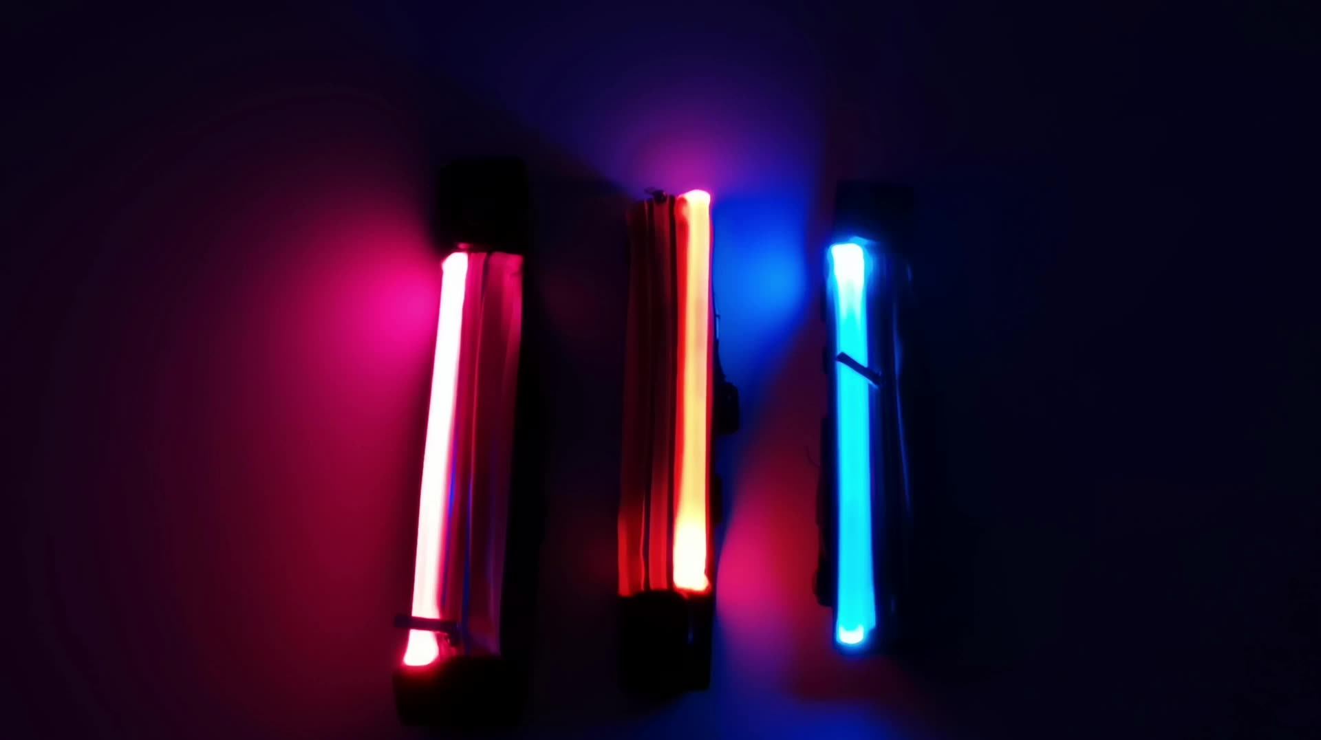 Light up Flashing Waterproof Running Waist Belt Usb Rechargeable