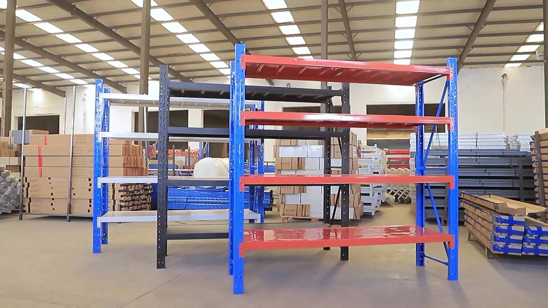 Customized Factory Supply Industrial Workshop Display Shelving Iron ...