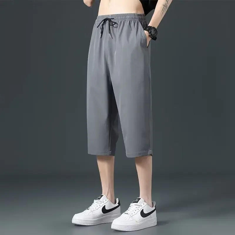 Shorts, men's thin beach silk quick dry universal trousers