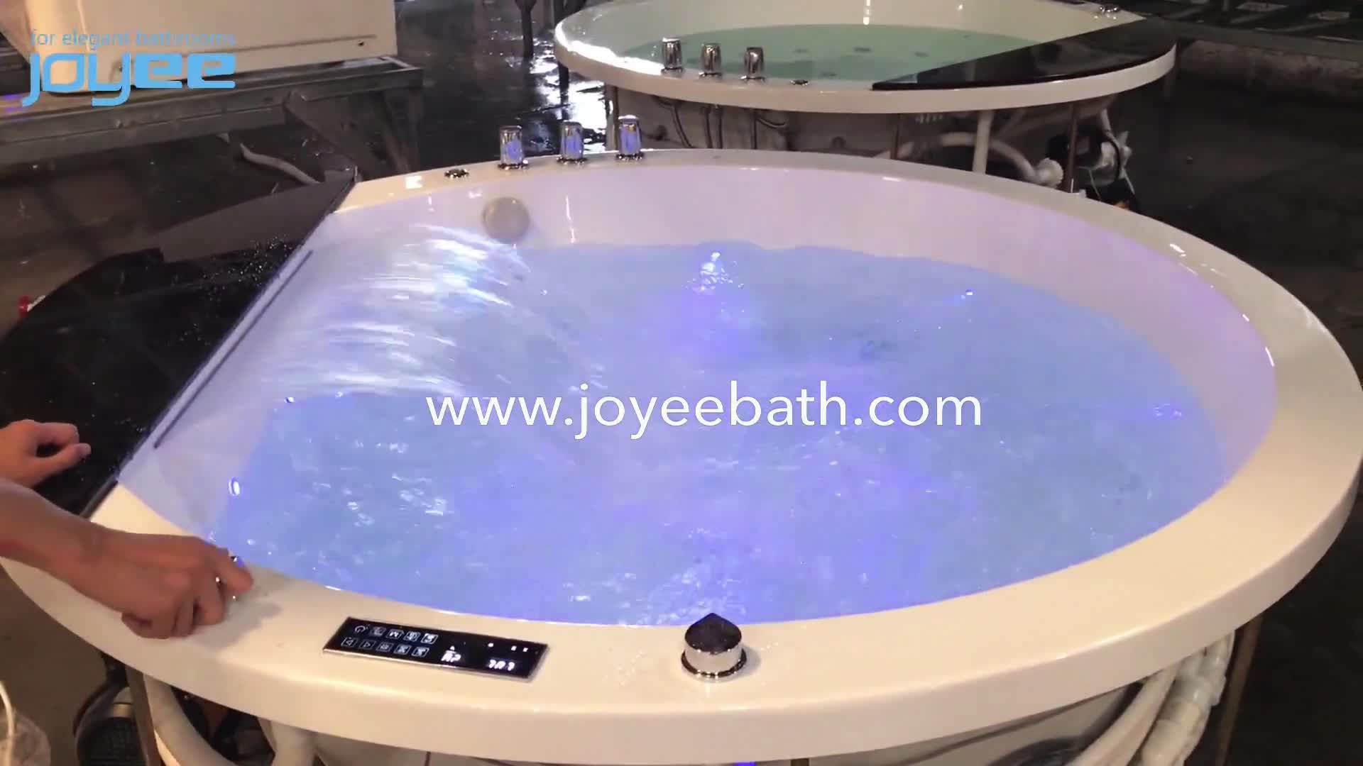 Joyee Foshan Factory Cheap Price Europe Hotel Villa Freestanding Drop In Round Indoor Hot Tub