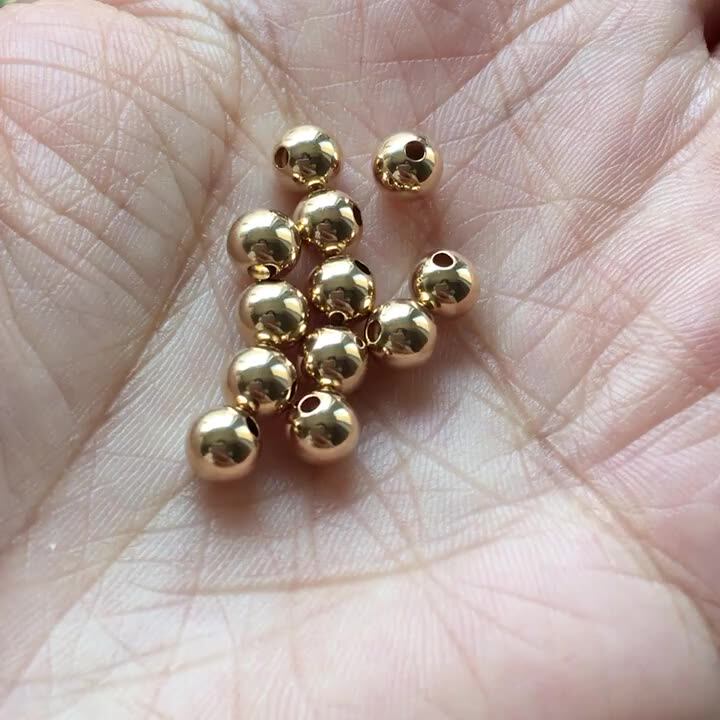 Wholesale Jewelry Accessories 14k Gold Filled Loose Round