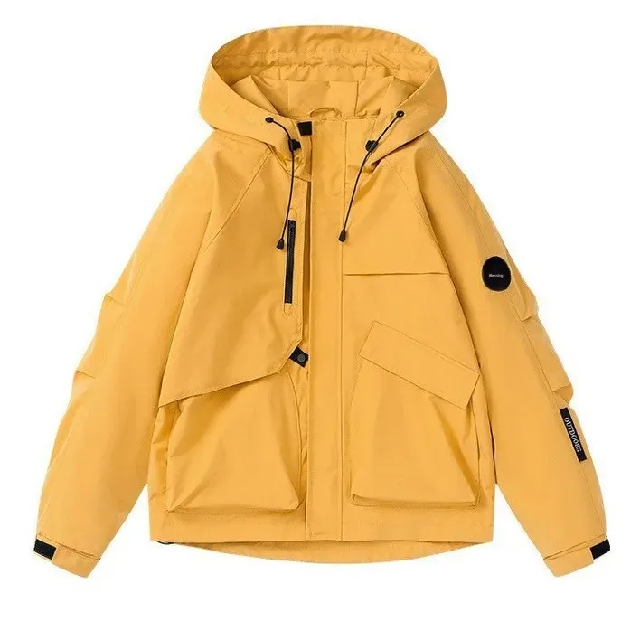 American-style Bright Color Waterproof Jacket for Men and Women Spring and Autumn Outdoor Windproof Mountaineering Jacket