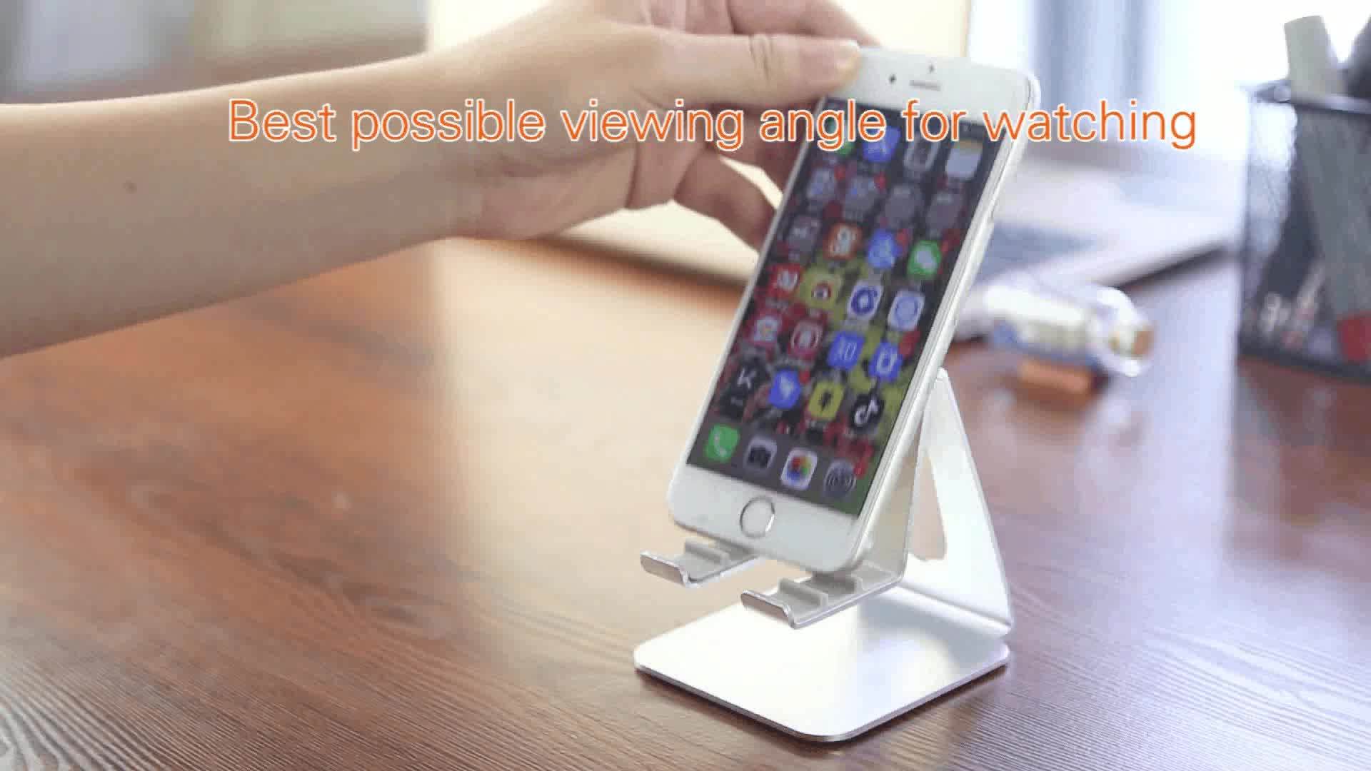 Wholesale Desktop Facetime Holder Aluminum Mobile Cell Phone Stand For