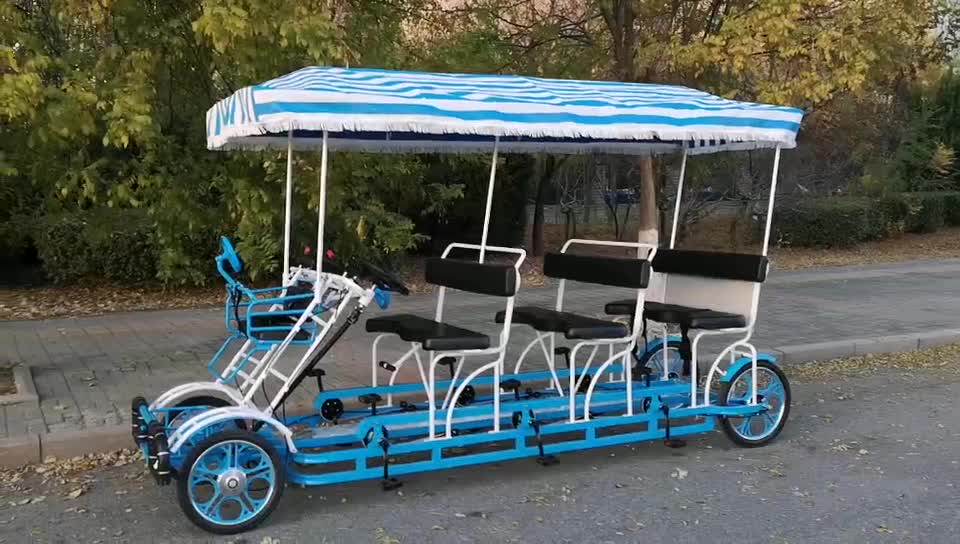 Factory Outlet Family Set Child Seat Sightseeing Four Wheels Canopy