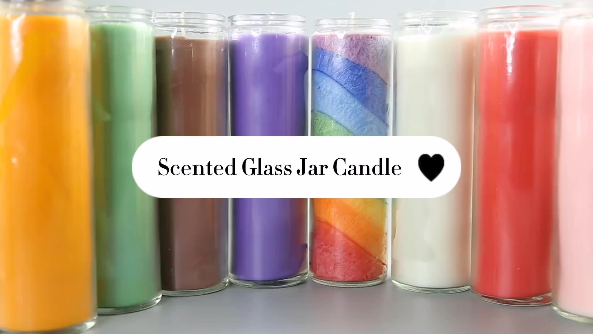 Wholesale Long Burn Religious Paraffin Wax Jar Candles 7 Day Glass