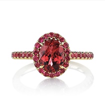 Kaka in the global red gem grade pyrope garnet crystal pure color rich live selection stone