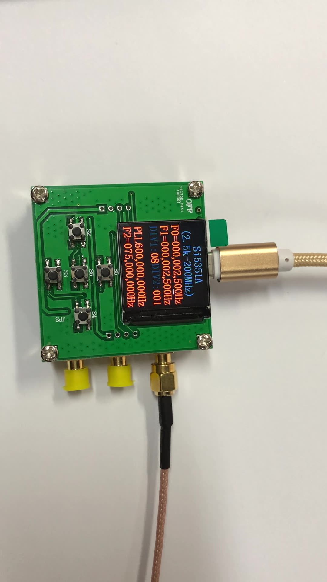 Si5351 Signalgenerator Modul | 150MHz Rechteckwelle Mit Tastatur