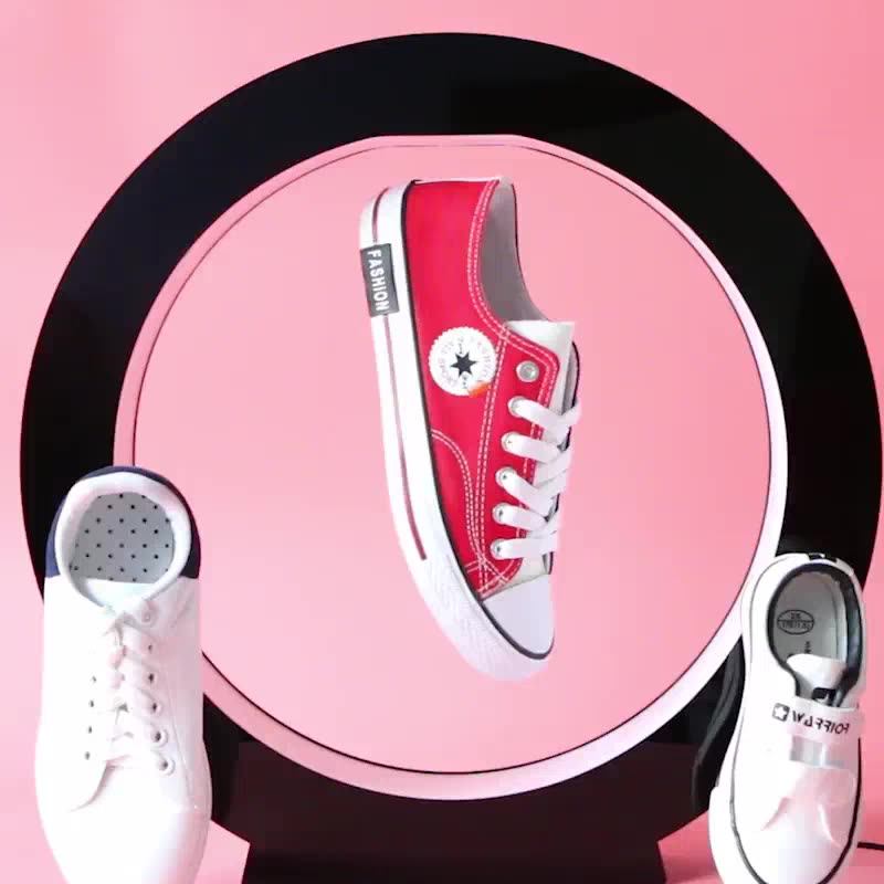 Round Maglev Shoe Display Rack Rotating Display Stand