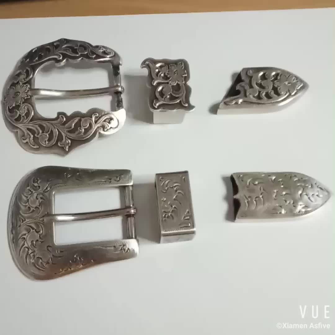 3pcs Western Belt Buckle Set With Screw Back Buy Belt Buckle Set