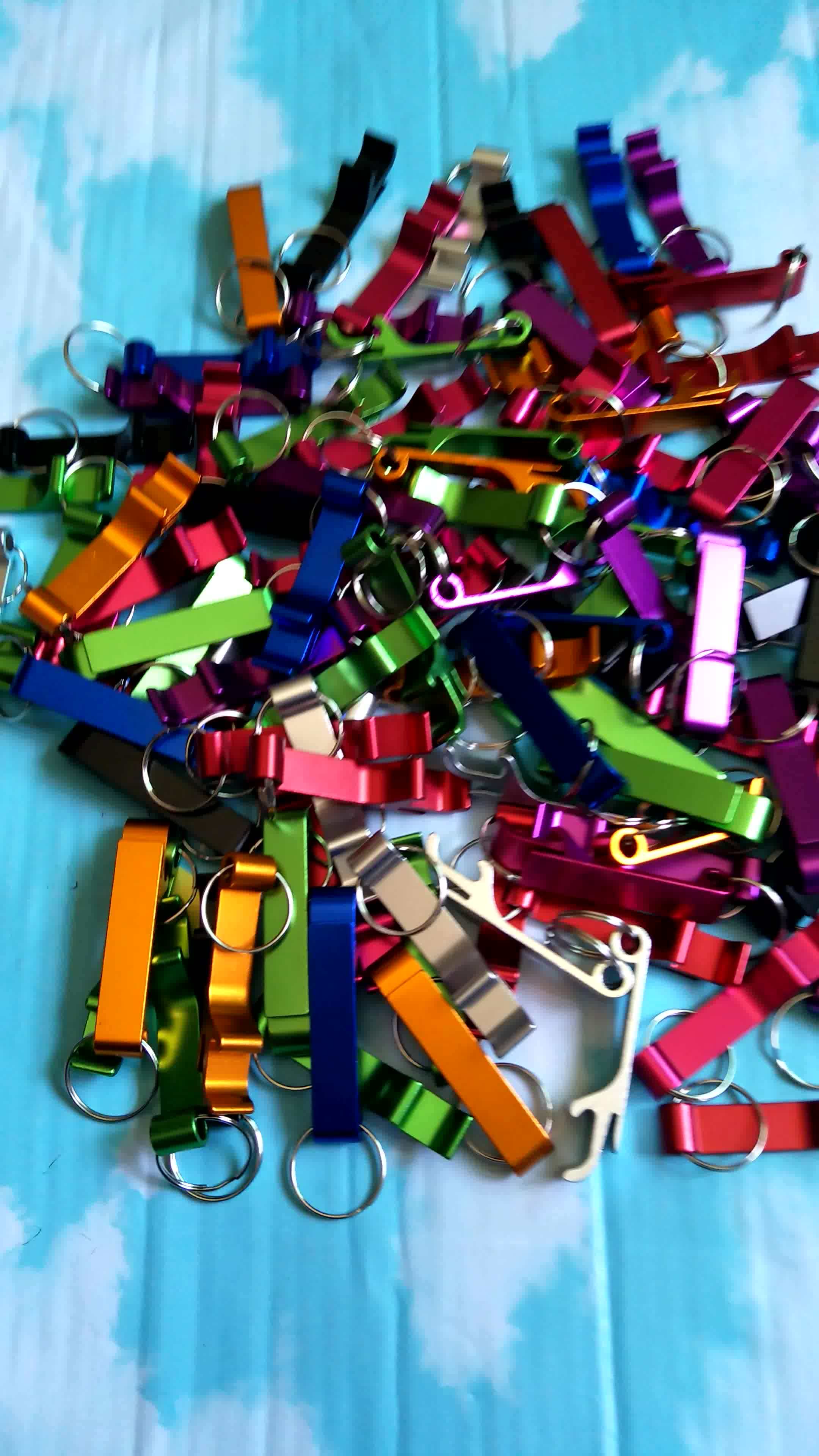 Portable Colorful Pocket Keychain Beer Bottle Opener Bar Mini Beverage