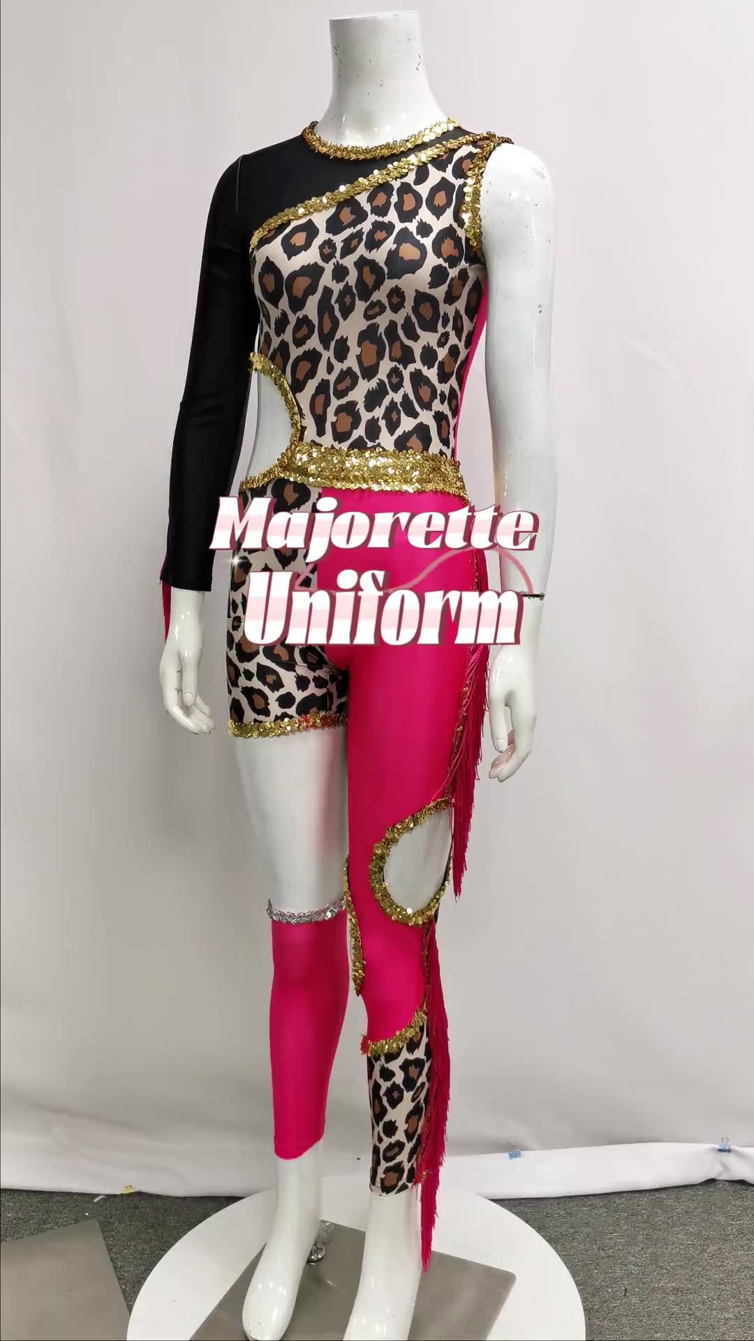 Normzl Sequin Fringes Sexy Majorette Uniform Custom Majorette Costume