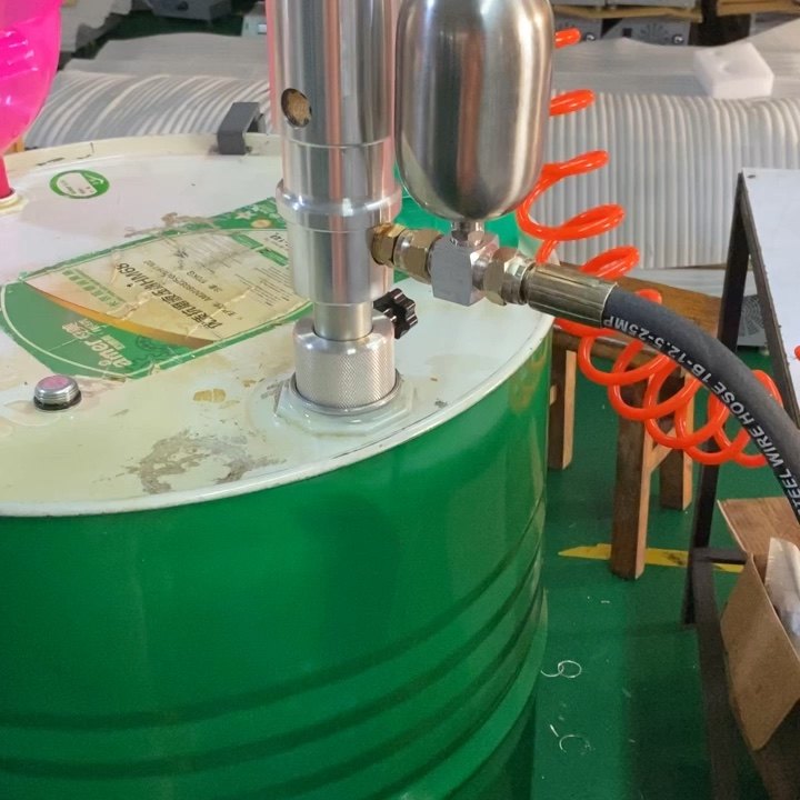 Air Operated Pneumatic Lubrication Transfer Barrel Drum Gear Lube Oil