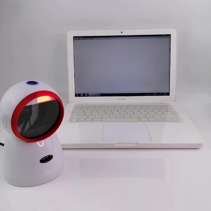Hy8190t 2d Desktop Barcode Scanner Supermarket Table Top Barcode