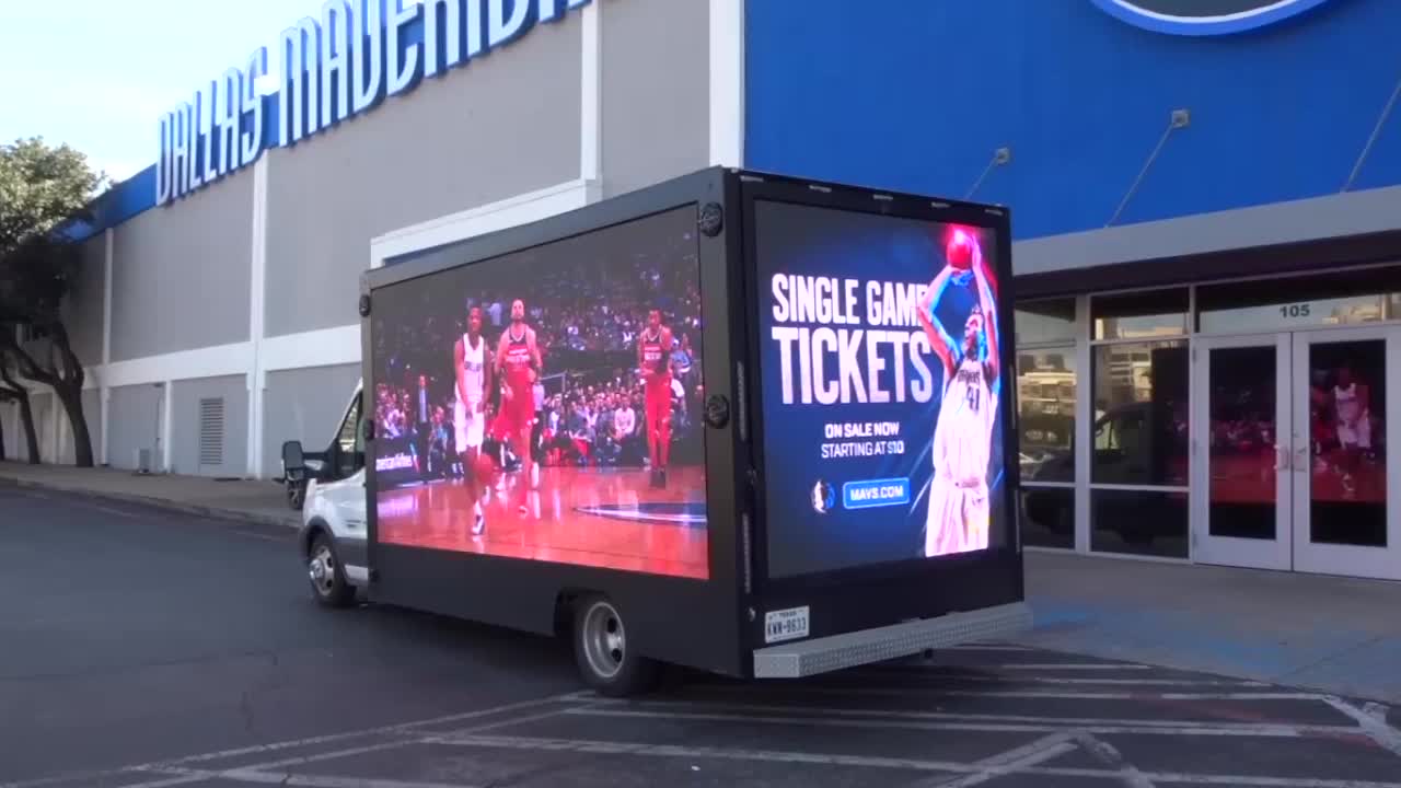 Large Hd Digital Billboard Sign Mobile Trailer Truck Full Color Smd P5