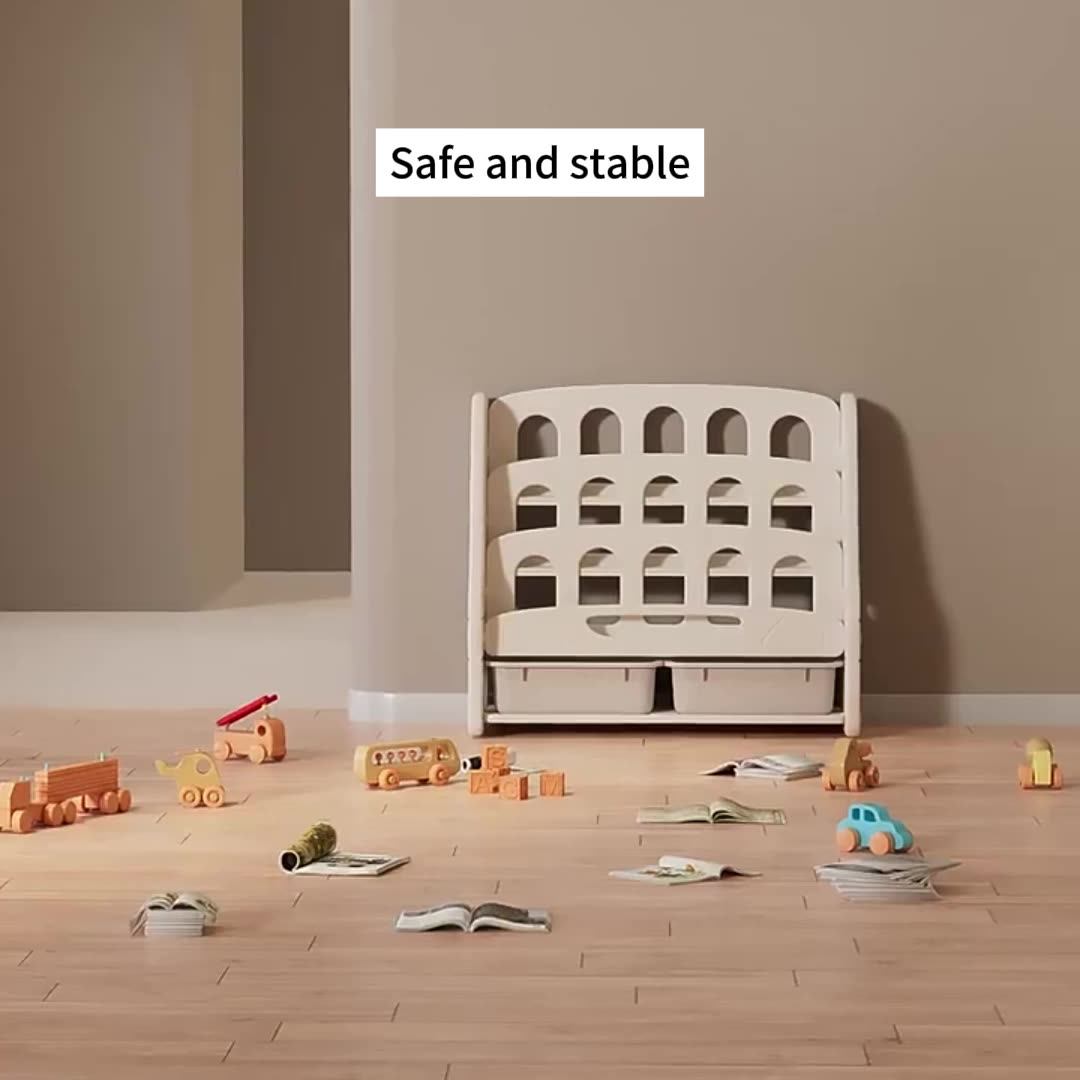 Super Inductive Wardrobe Plastic Cabinet Toy Storage Store Rack ...