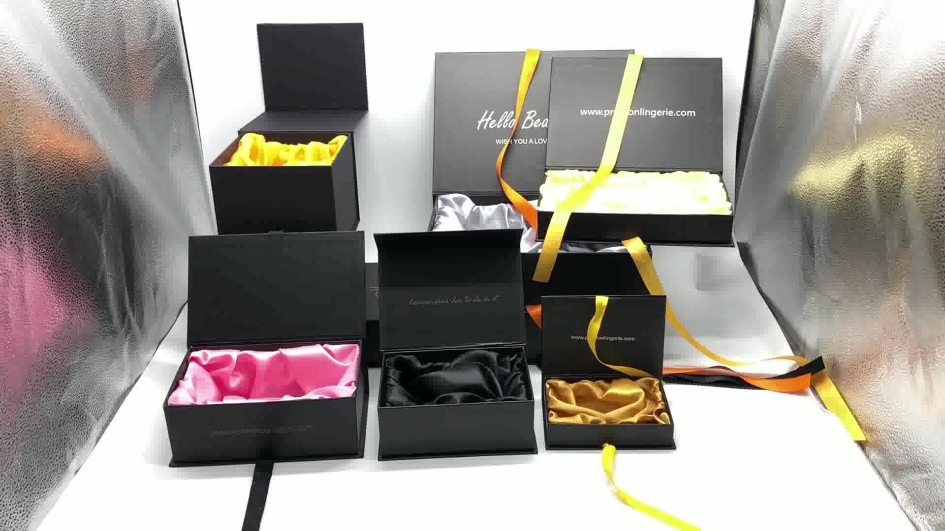 Wholesale Boxes Design Packing Luxury Fancy Gift Box Unique Black For