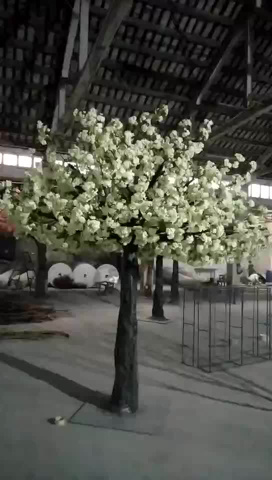 Sjzzy Large Outdoor Cherry Blossom Tree / White Artificial Cherry