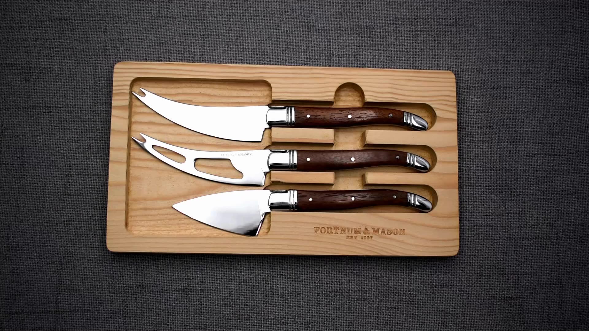 Amazon Hot Selling Laguiole Stainless Steel With Wooden Handle Cheese