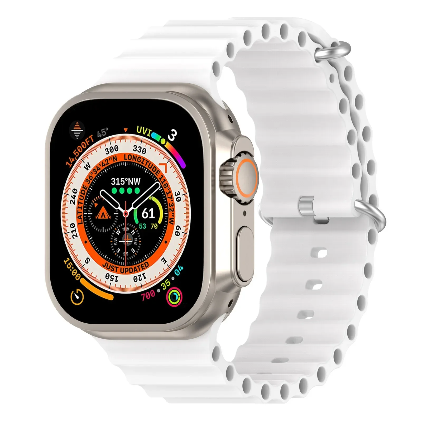 Подходит для Apple Watch Series 8 Ultra Marine силиконовые часы IWATCH1-8 поколения