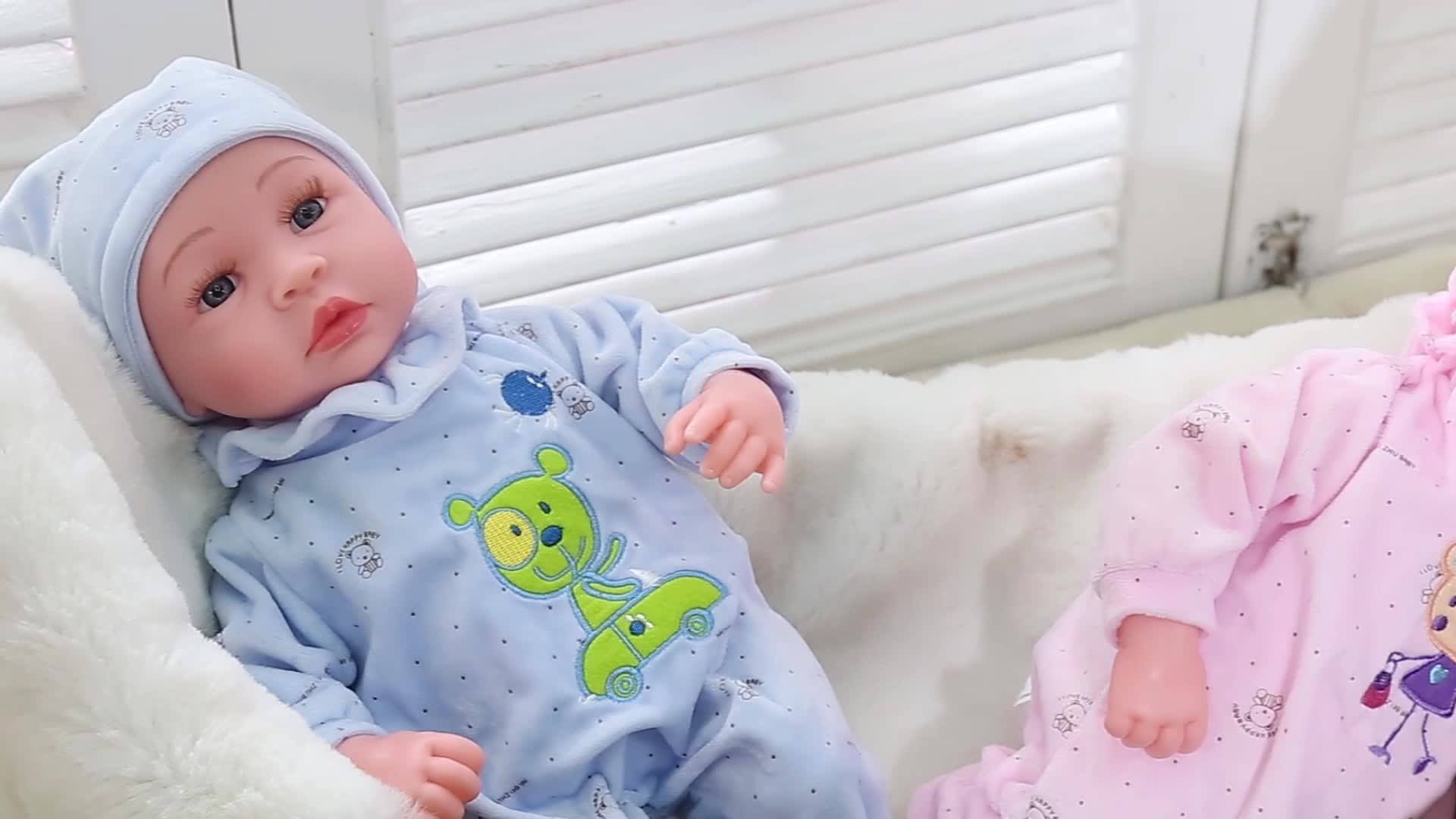 Wholesale 20 Inch Crying And Laughing Cute Child Toy Black Baby Dolls For Kid Reborn Silicon