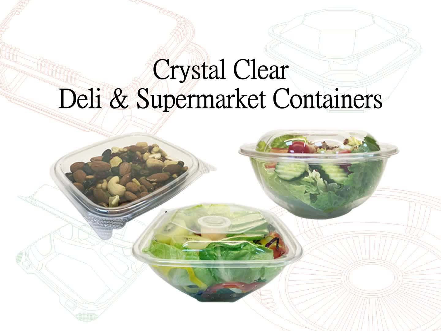 Round Food Grade Plastic Cake Dome Container Food Packaging With Clear