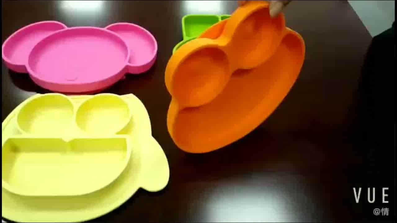 Food Grade Silicone Baby Suction Cup Mat Placemat Onepiece Silicone