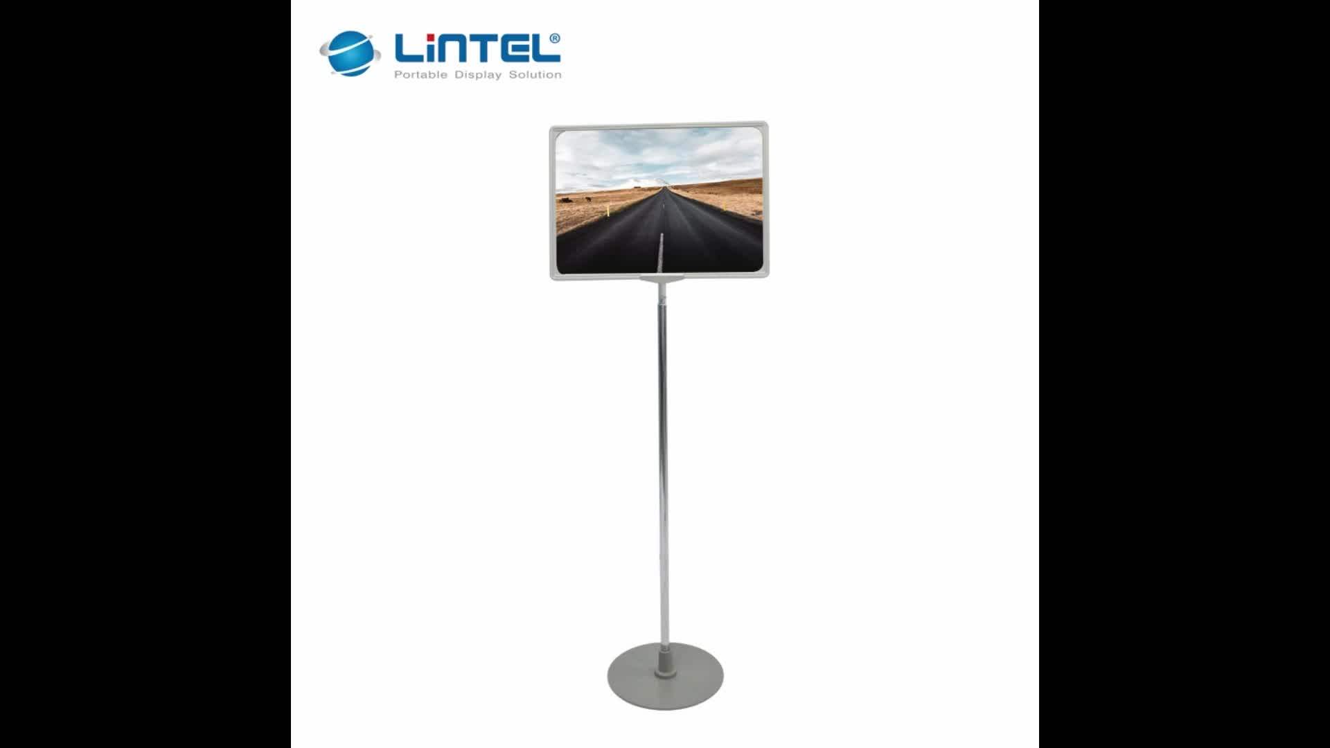 Adjustable Floor Metal Sign Holder Info Poster Display Stand Buy