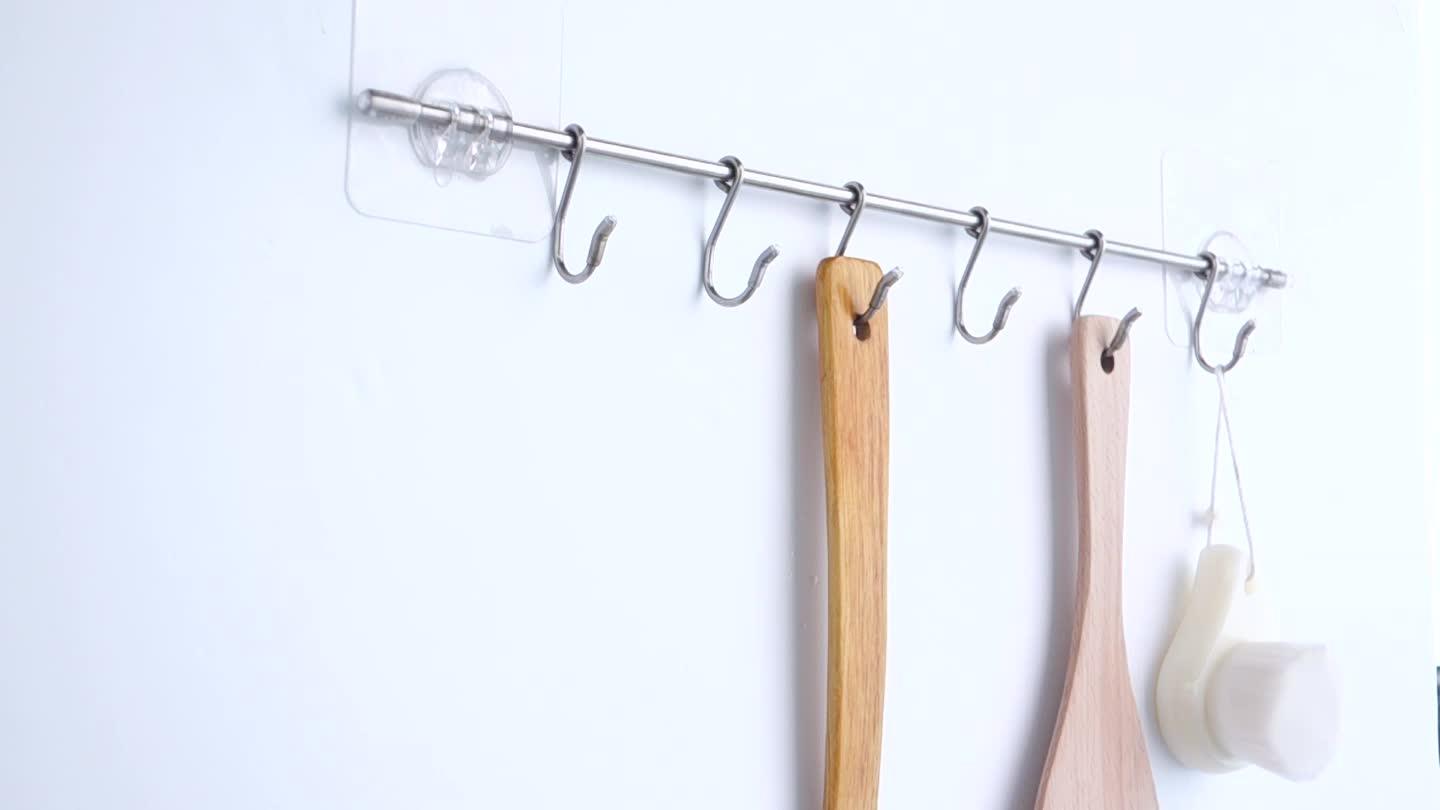 Stainless Steel Wall Hanging Hook Kitchen Rack Bathroom Storage Buy
