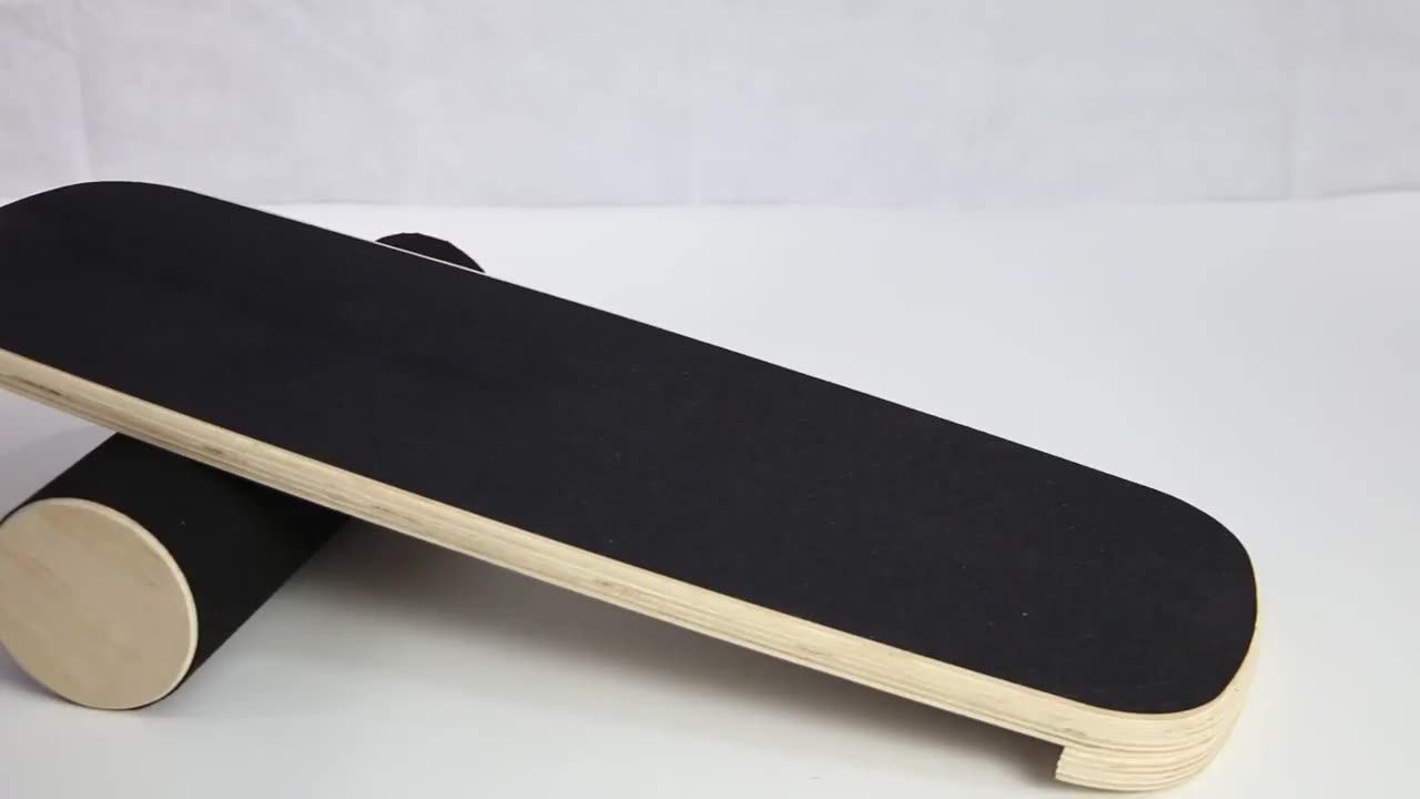 Wooden Balance Board Yoga Twisting Fitness Balance Plate Core Workout For Abdominal Waist Legs
