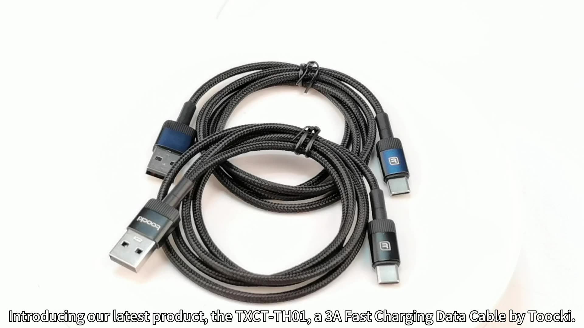 Toocki Usb C Data Cable Wire Roll 4 Core Usb Type C Cable 3a Fast