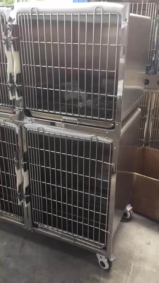 Customizable Good Quality Veterinary Cages 304 Stainless Steel Pets