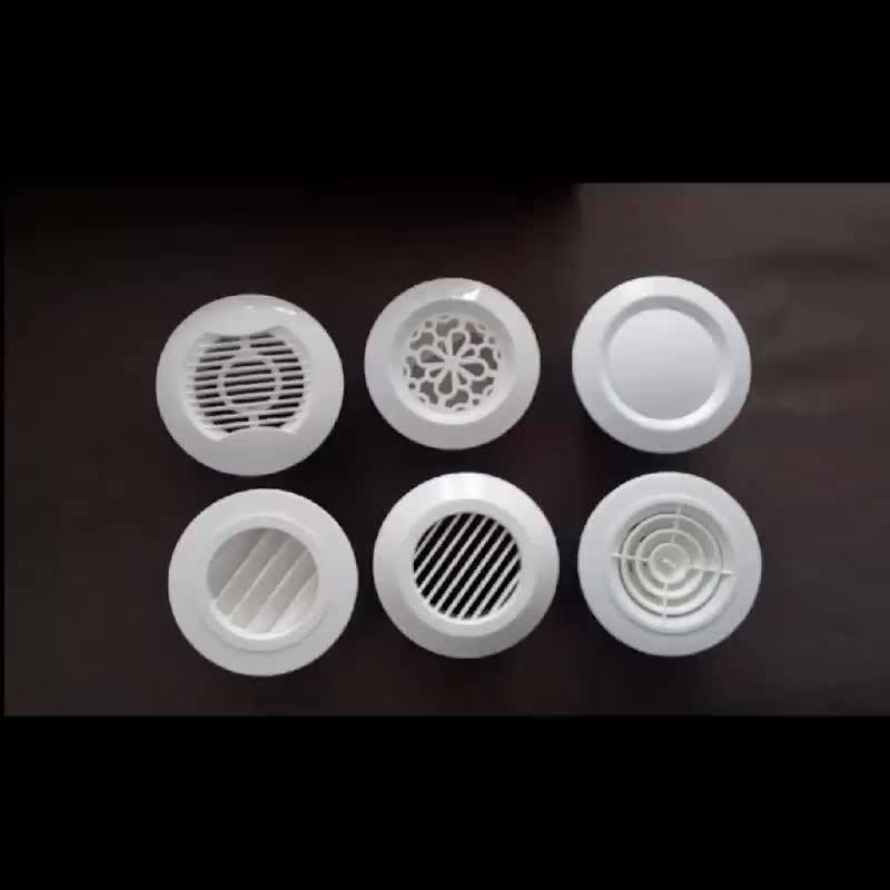 Abs Plastic Exhaust Fan Grill Round Wall Ceiling Outlet Inlet Fresh Air