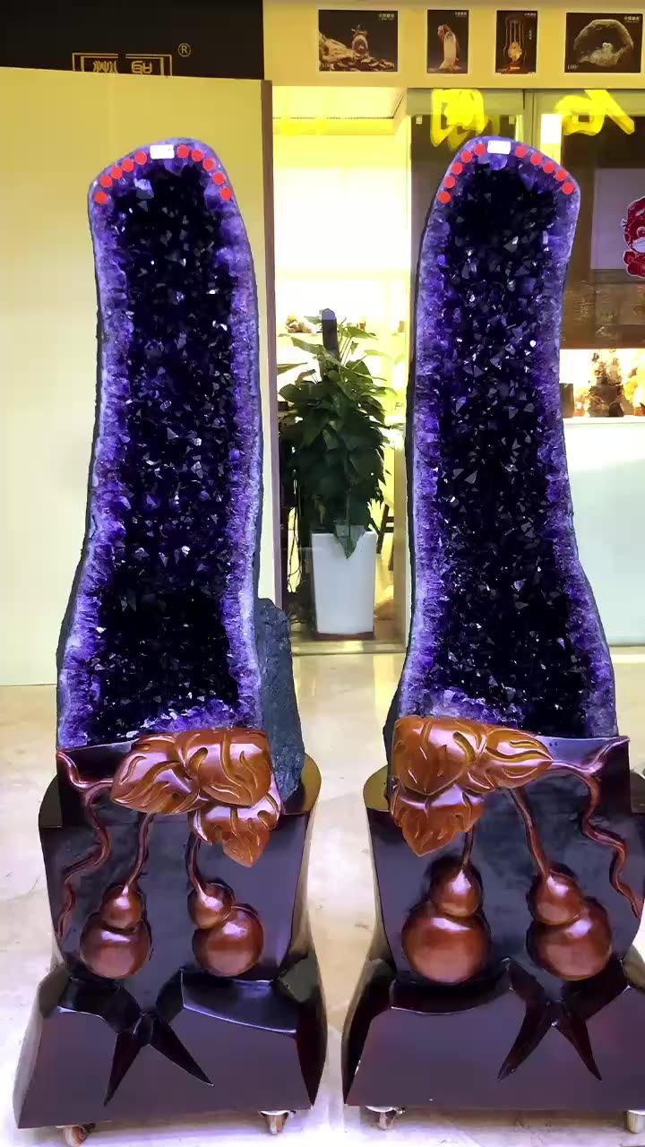 Wholesale Crystals Healing Stones Uruguay Amethyst Geode Natural Large Amethyst Cathedral For