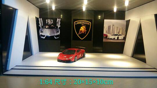 1:64 Car model scene Display scene Garage scene Model scene Car model garage basement scene
