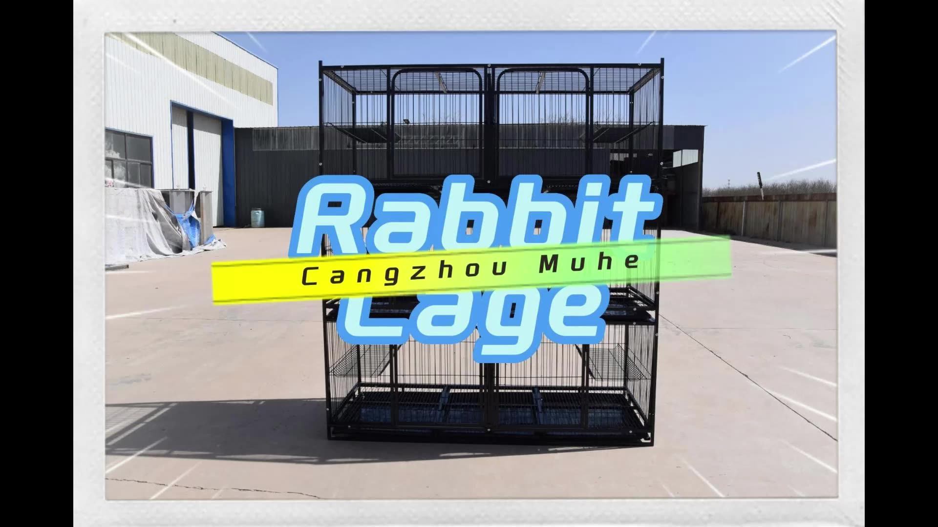Galvanized Square Tube Aluminum Rabbit Cage Rabbits Commercial Rabbit