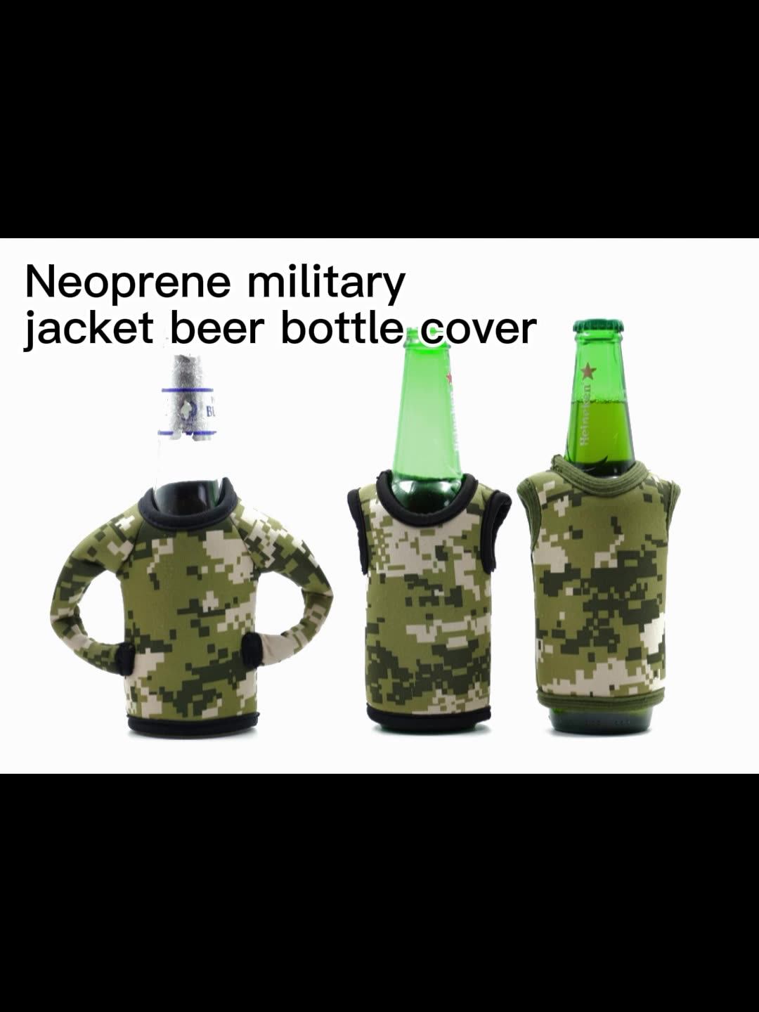 Wholesale Jacket Coat Shape Insulated Beer Soda Bottle Cover Sleeve